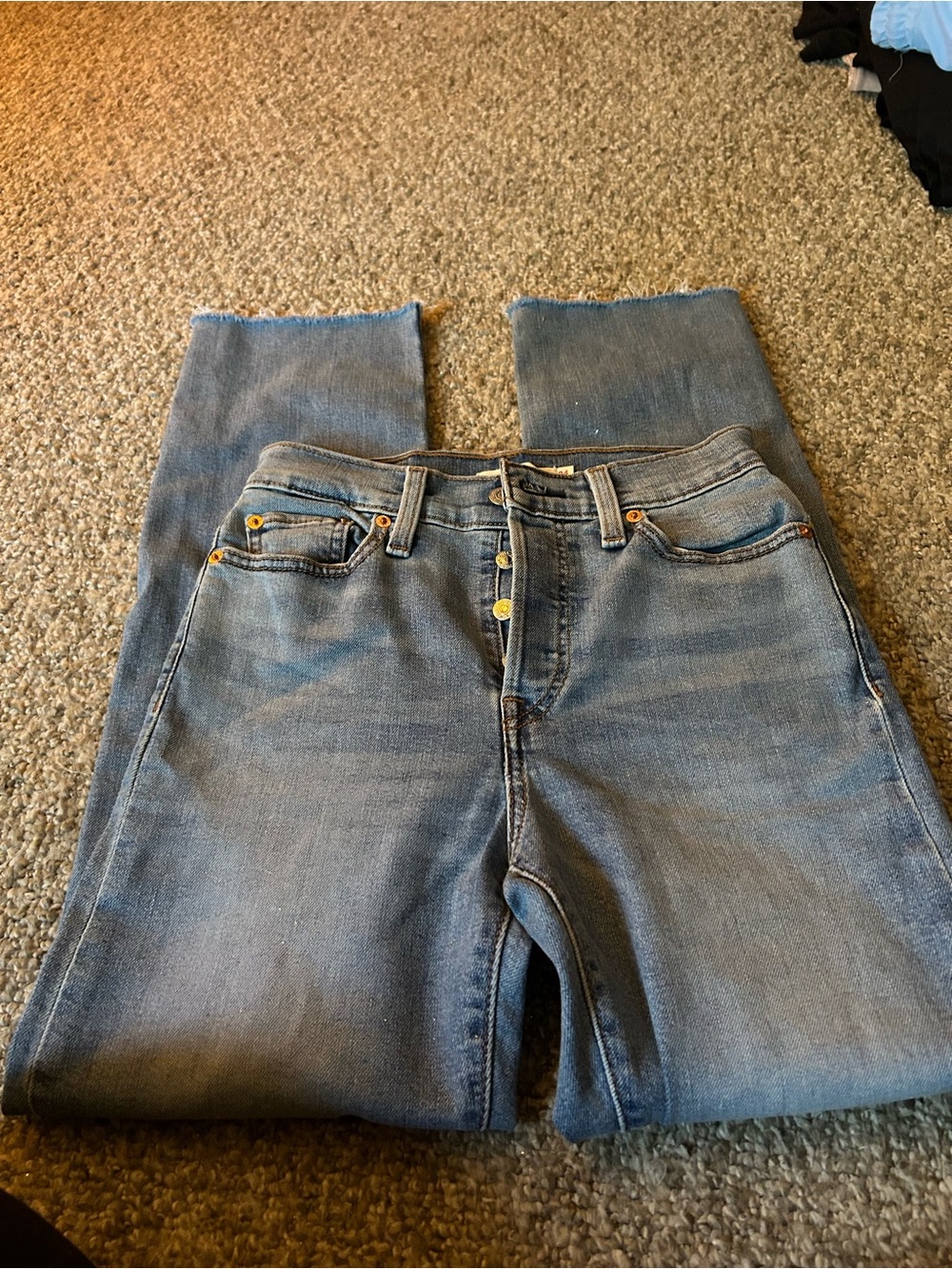 Levi's High-Rise Button-Fly Women's Jeans in Light Blue